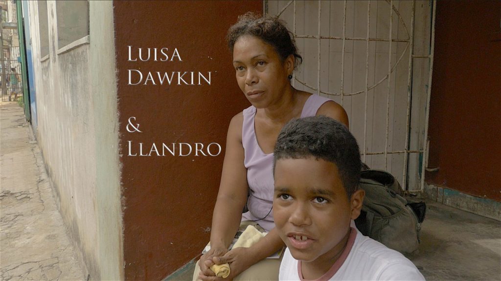 Luisa Dawkin and her son Llandro